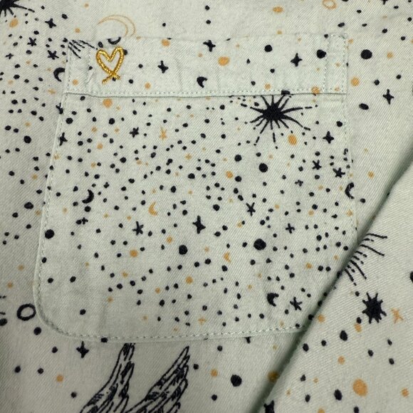 Women's VICTORIA'S SECRET Dreamer Mint Celestial Flannel Pajama Set- Size XS - Picture 7 of 14